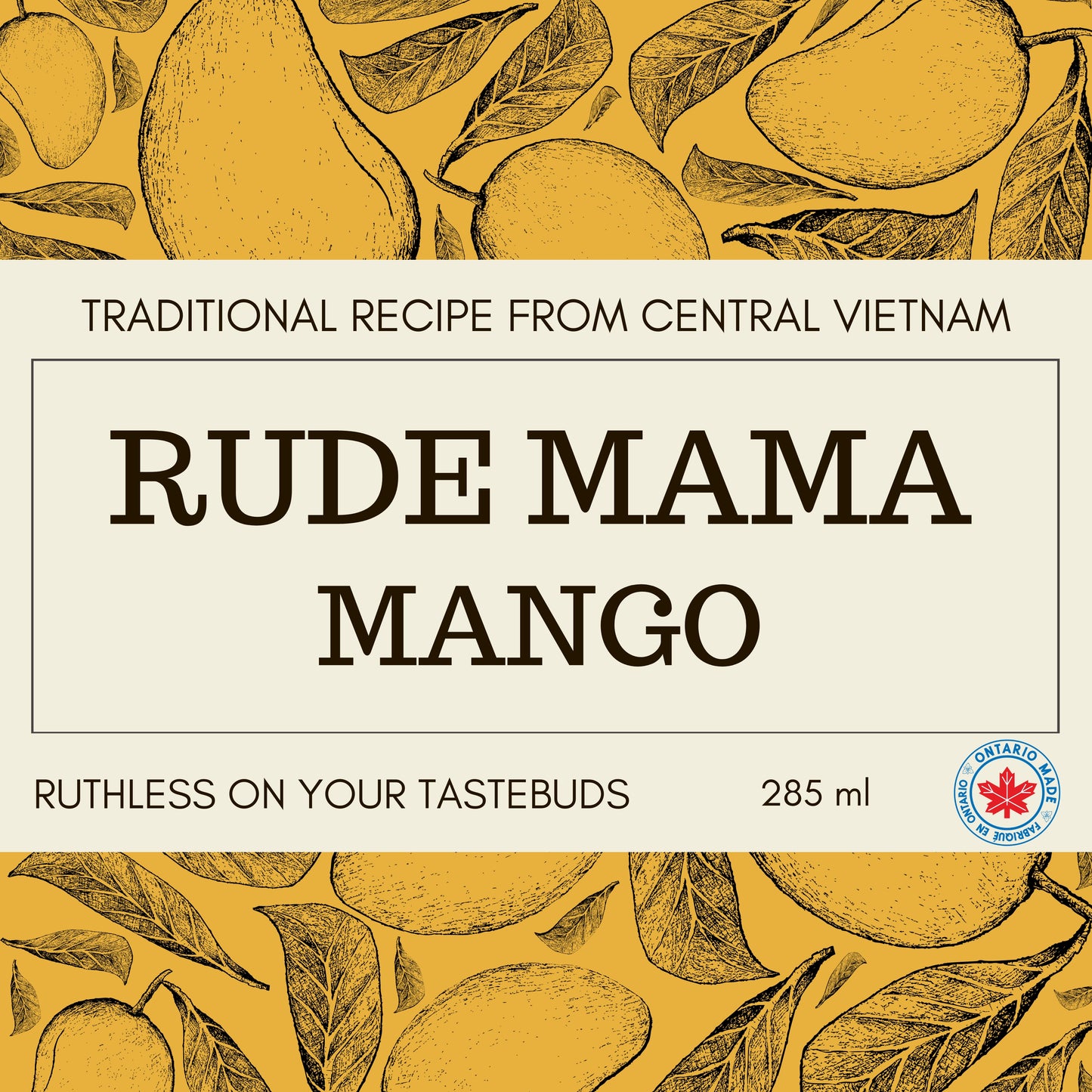 Rude Mama - Authentic Vietnamese Hot Sauce - Toronto, Canada - Mango