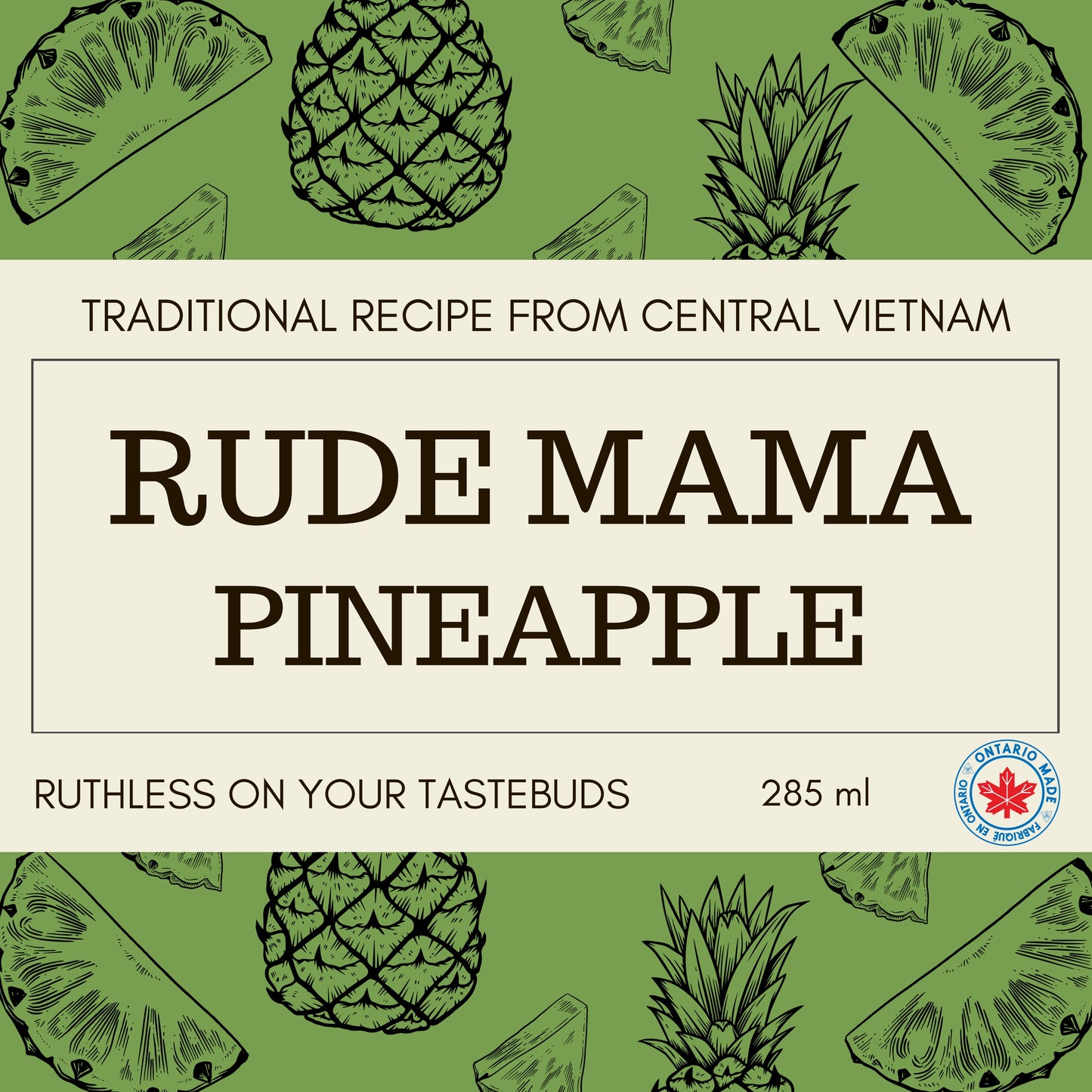 Rude Mama - Authentic Vietnamese Hot Sauce - Toronto, Canada - Pineapple